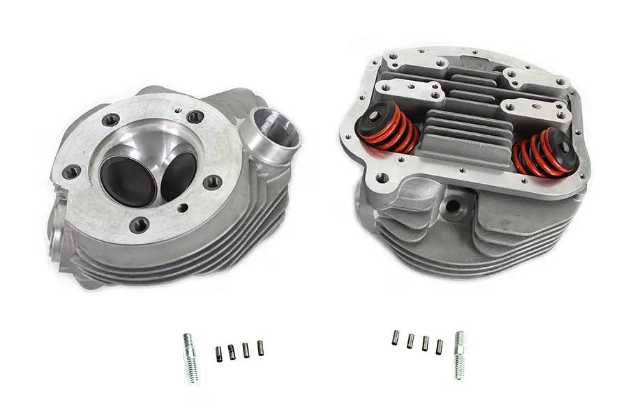 Motorshop Panhead Cylinder Head Set with Valves for Harley Davidson FL 1955-1962 by Motorshop