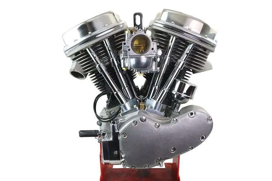 Motorshop 1965 Style Panhead 80 Inch Engine Assembly - Pre-Run, Factory Tested V-Twin Powertrain by Motorshop