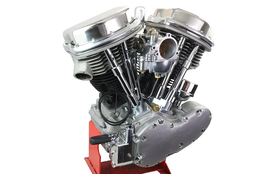 Motorshop 1965 Style Panhead 80 Inch Engine Assembly - Pre-Run, Factory Tested V-Twin Powertrain by Motorshop