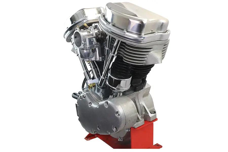 Motorshop 1965 Style Panhead 80 Inch Engine Assembly - Pre-Run, Factory Tested V-Twin Powertrain by Motorshop