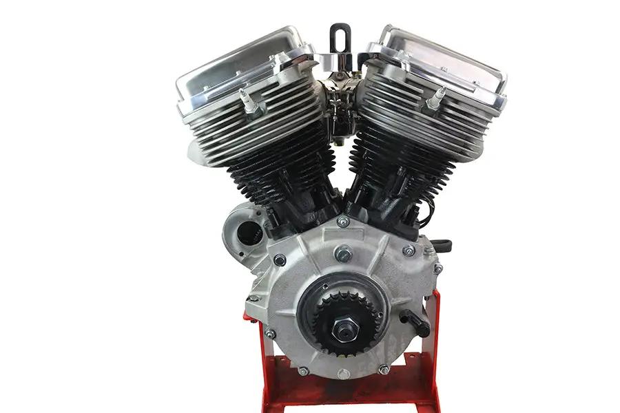 Motorshop 1965 Style Panhead 80 Inch Engine Assembly - Pre-Run, Factory Tested V-Twin Powertrain by Motorshop