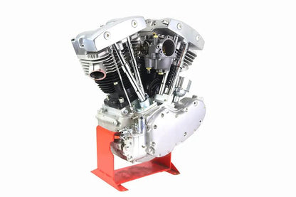 Motorshop 74 Inch Flatside Shovelhead Engine Assembly with Pre-Run 1 7/8 Inch OKO Shorty Carburetor by Motorshop