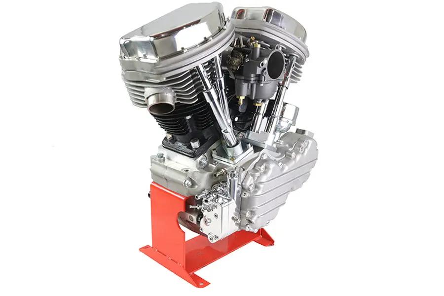 Motorshop 74 Inch Panhead Engine Assembly for Harley Davidson FL Models by Motorshop