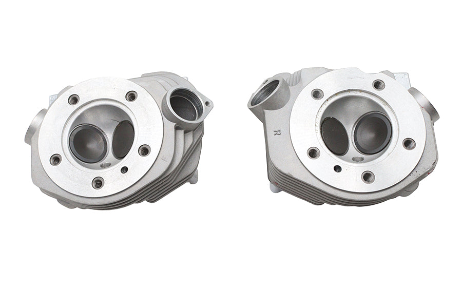 V-Twin 10-2091 Factory Sample Cylinder Head Set with Chrome Rocker Boxes for Harley-Davidson