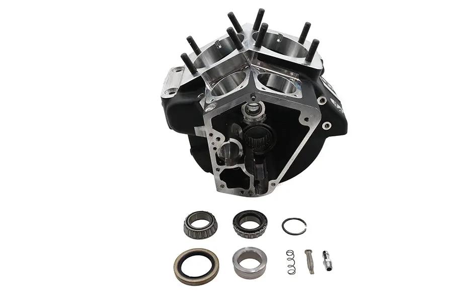 Ultima Shovelhead Engine Case Set for Harley Davidson 1970-1984 – Black Finish by Ultima