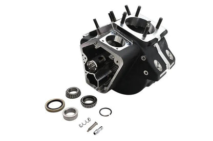 Ultima Shovelhead Engine Case Set for Harley Davidson 1970-1984 – Black Finish by Ultima
