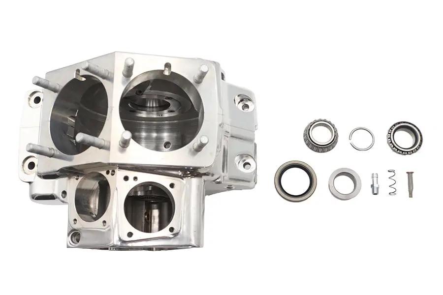 Ultima Shovelhead Engine Case Set Polished for Harley Davidson 1970-1984 by Ultima