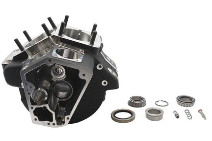 Ultima Shovelhead Engine Case Set for Harley Davidson – Black, Part Number 206-29 by Ultima