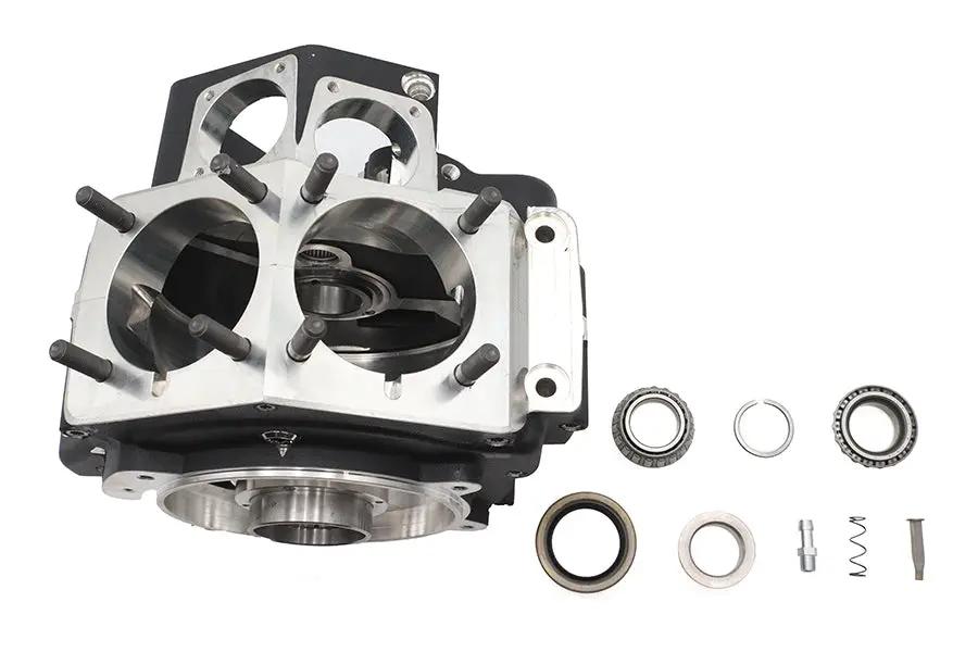 Ultima Shovelhead Engine Case Set for Harley Davidson – Black, Part Number 206-29 by Ultima
