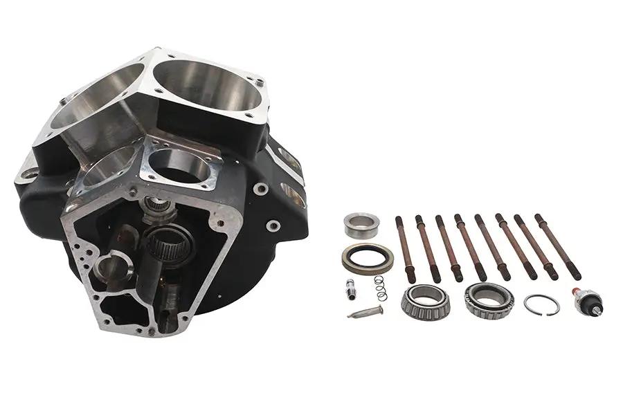 Ultima Evolution Engine Case Set for Harley Davidson 4.4 Inch Bore - Black by Ultima
