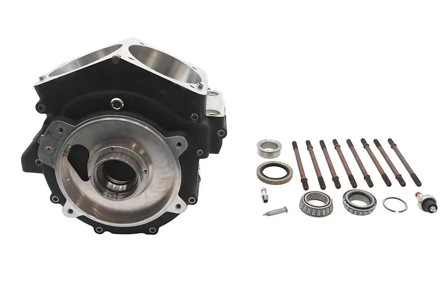 Ultima Evolution Engine Case Set for Harley Davidson 4.4 Inch Bore - Black by Ultima