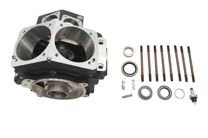 Ultima Evolution Engine Case Set for Harley Davidson 4.4 Inch Bore - Black by Ultima