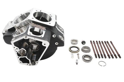 Ultima Evolution Engine Case Set for Harley Davidson 3.500 Inch Bore - Black by Ultima