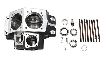 Ultima Evolution Engine Case Set for Harley Davidson 3.500 Inch Bore - Black by Ultima