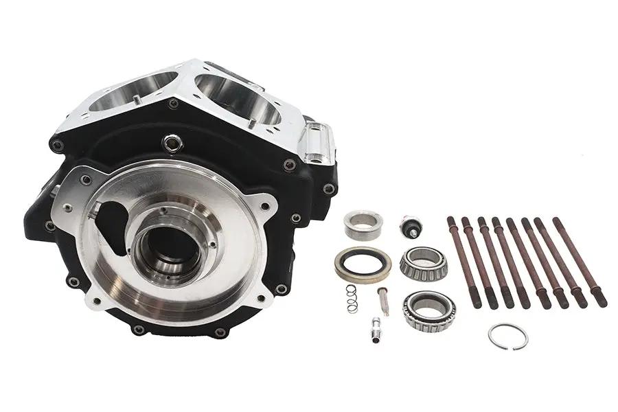 Ultima Evolution Engine Case Set for Harley Davidson 3.500 Inch Bore - Black by Ultima