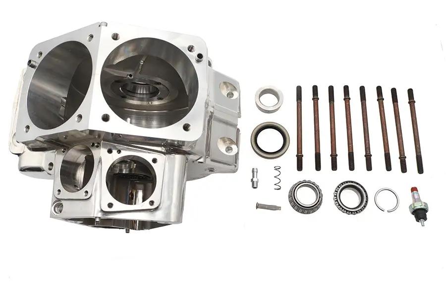 Evolution Ultima Engine Case Set Polished for Harley Davidson 1994 FXD, 1987 FXST, 1992 FLST & More by Ultima