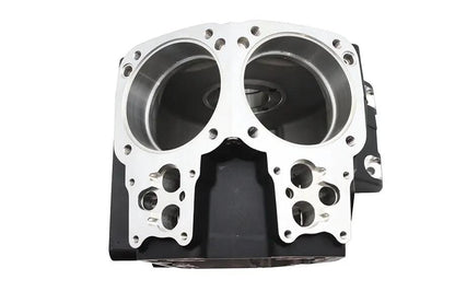 Ultima Twin Cam Engine Case Set Black - Part 206-103B for Harley Davidson Models by Ultima