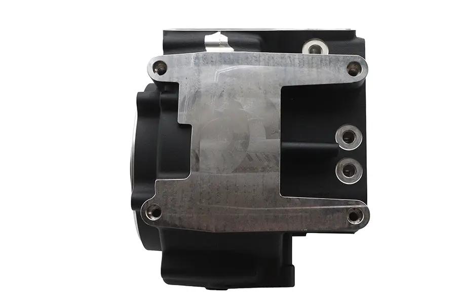 Ultima Twin Cam Engine Case Set Black - Part 206-103B for Harley Davidson Models by Ultima
