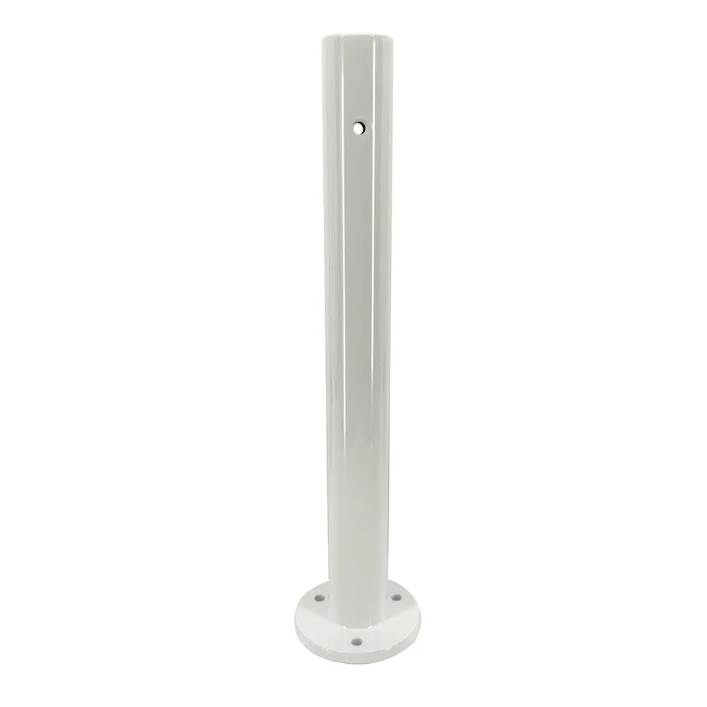 Seaview 12-Inch Aluminum Light Post with 2.75-Inch Round Base Plate