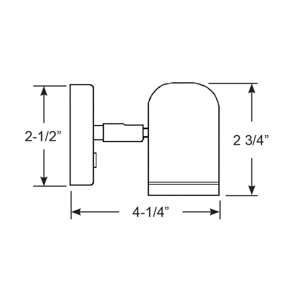 Scandvik LED Brass Reading Light - 10-30V with Adjustable Swivel and On/Off Switch