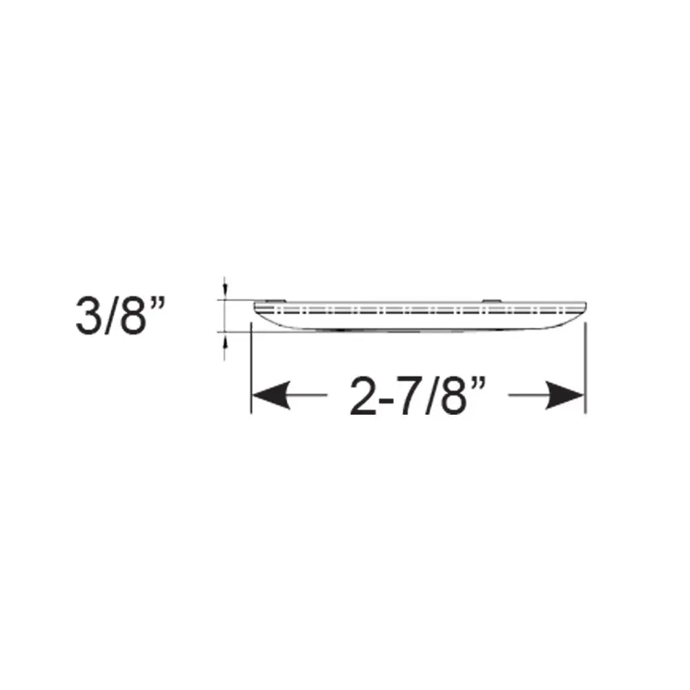 Scandvik B3 Downlight Surface Mount - Cool White LED with Stainless Steel Trim, IP67 Waterproof - 12/24V
