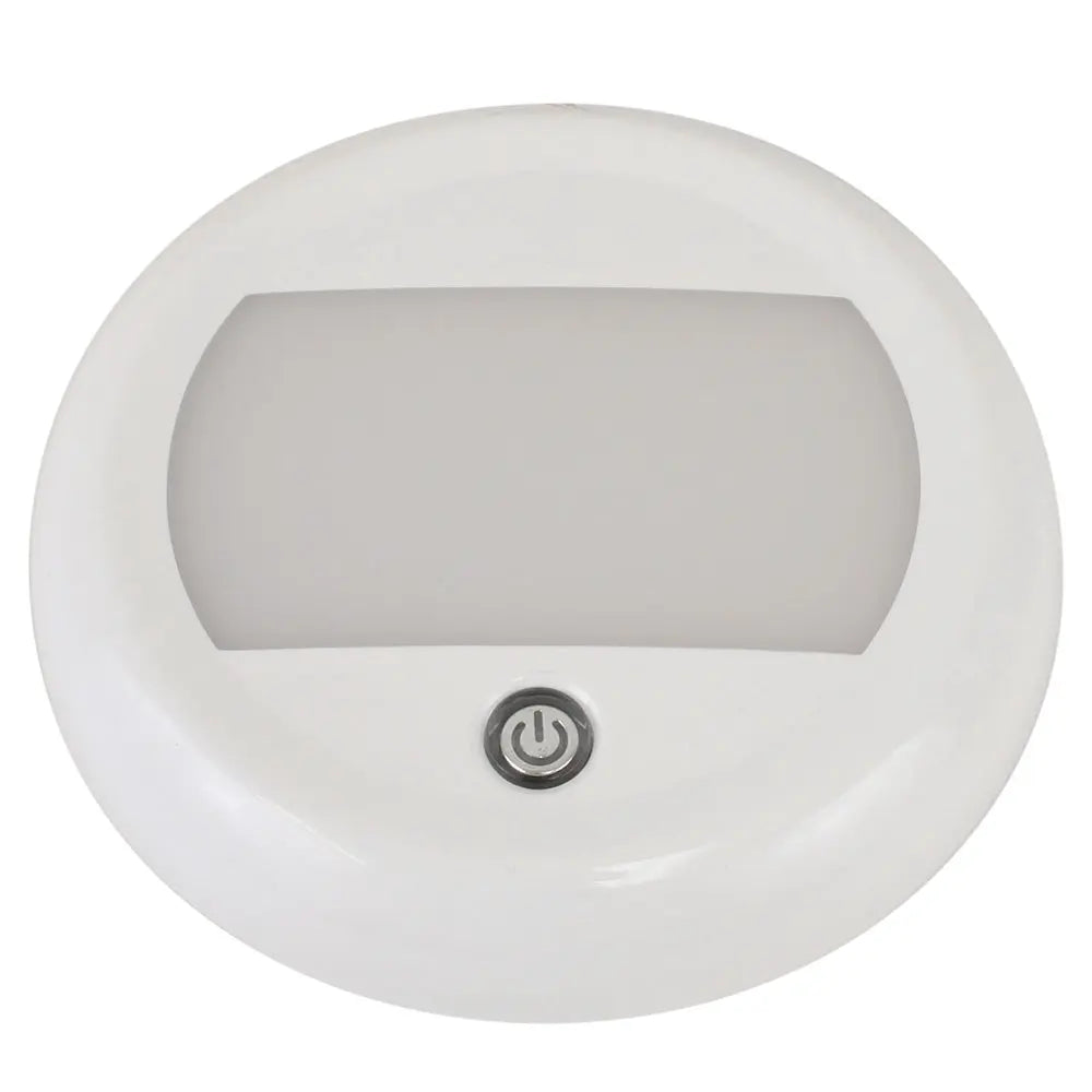 Scandvik 5-inch Dome Light with Switch and 3-Stage Dimming - 10-30V, IP67 Waterproof