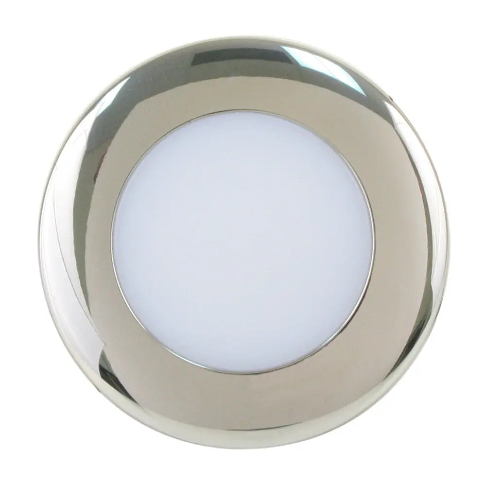 Scandvik A2.5 4-Color LED Downlight with Stainless Steel Trim - 8-30V