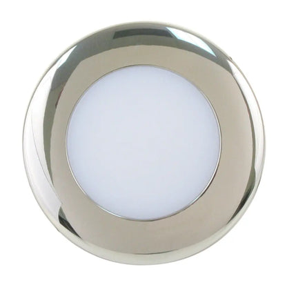 Scandvik A2.5 4-Color LED Downlight with Stainless Steel Trim - 8-30V