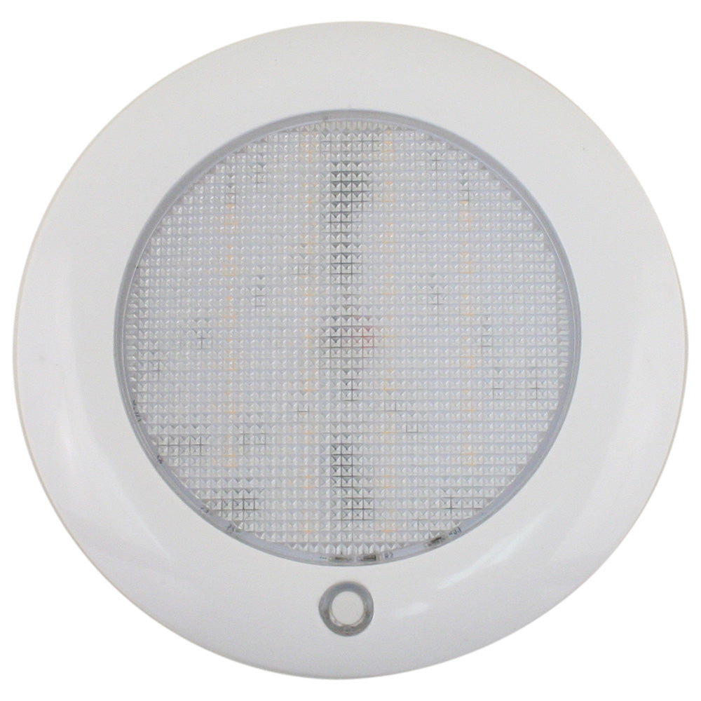 Scandvik Slim 5-Inch Dome Light with Warm White and Blue LEDs - Model 41461P