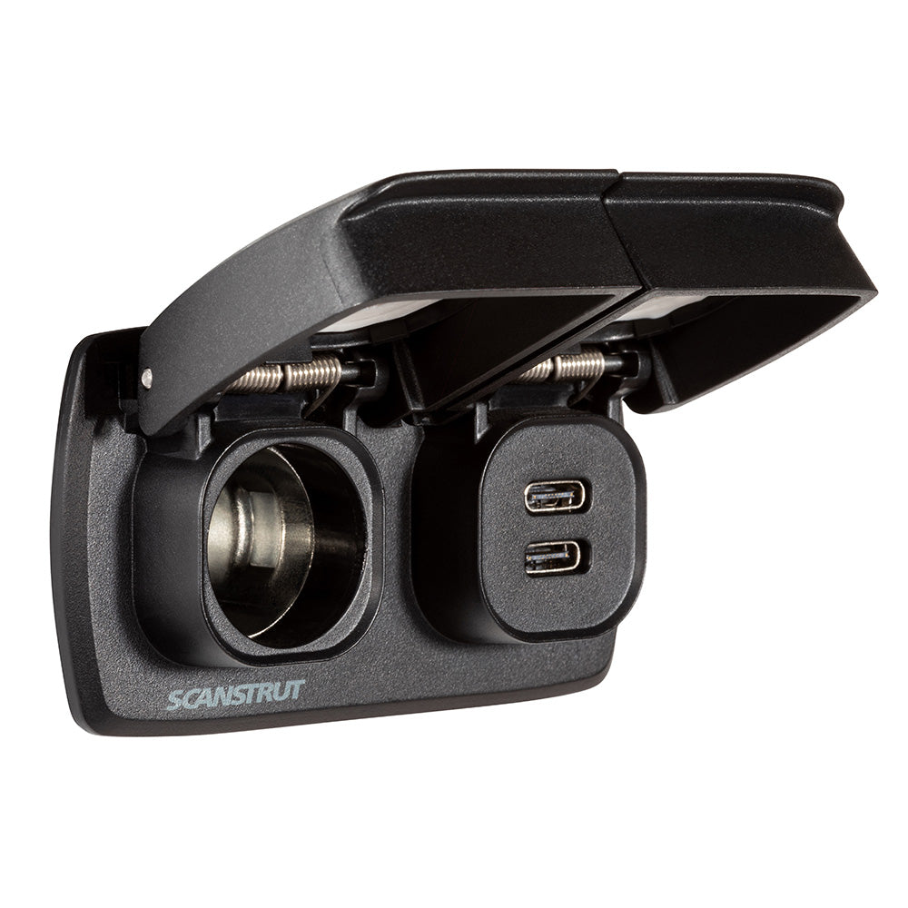 Scanstrut Flip Pro Multi Dual USB-C & 12V Power Socket - Marine Waterproof Power Solution