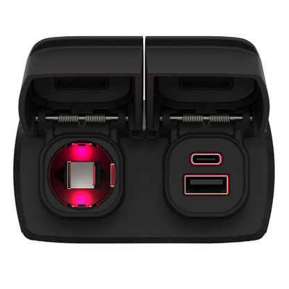 Scanstrut Flip Pro Duo USB-A & USB-C with 12V Power Socket