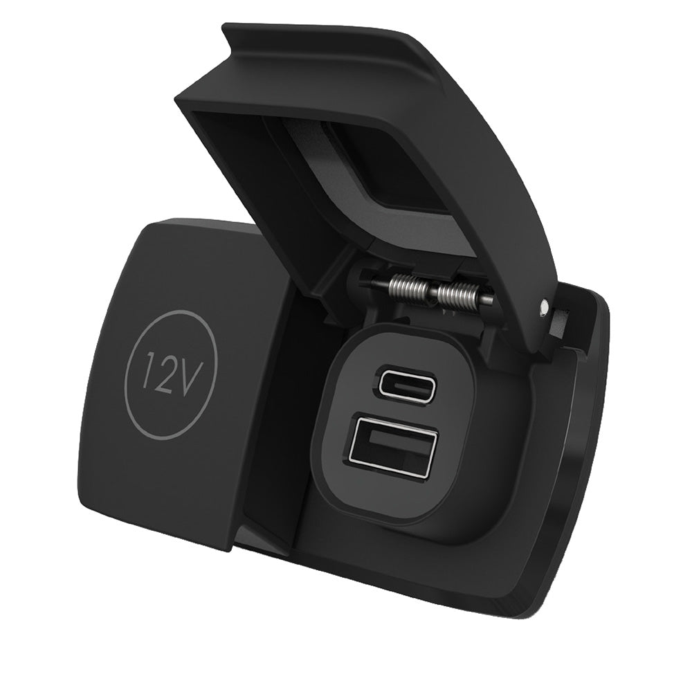 Scanstrut Flip Pro Duo USB-A & USB-C with 12V Power Socket