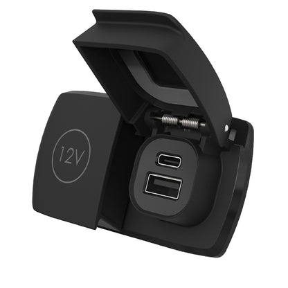 Scanstrut Flip Pro Duo USB-A & USB-C with 12V Power Socket