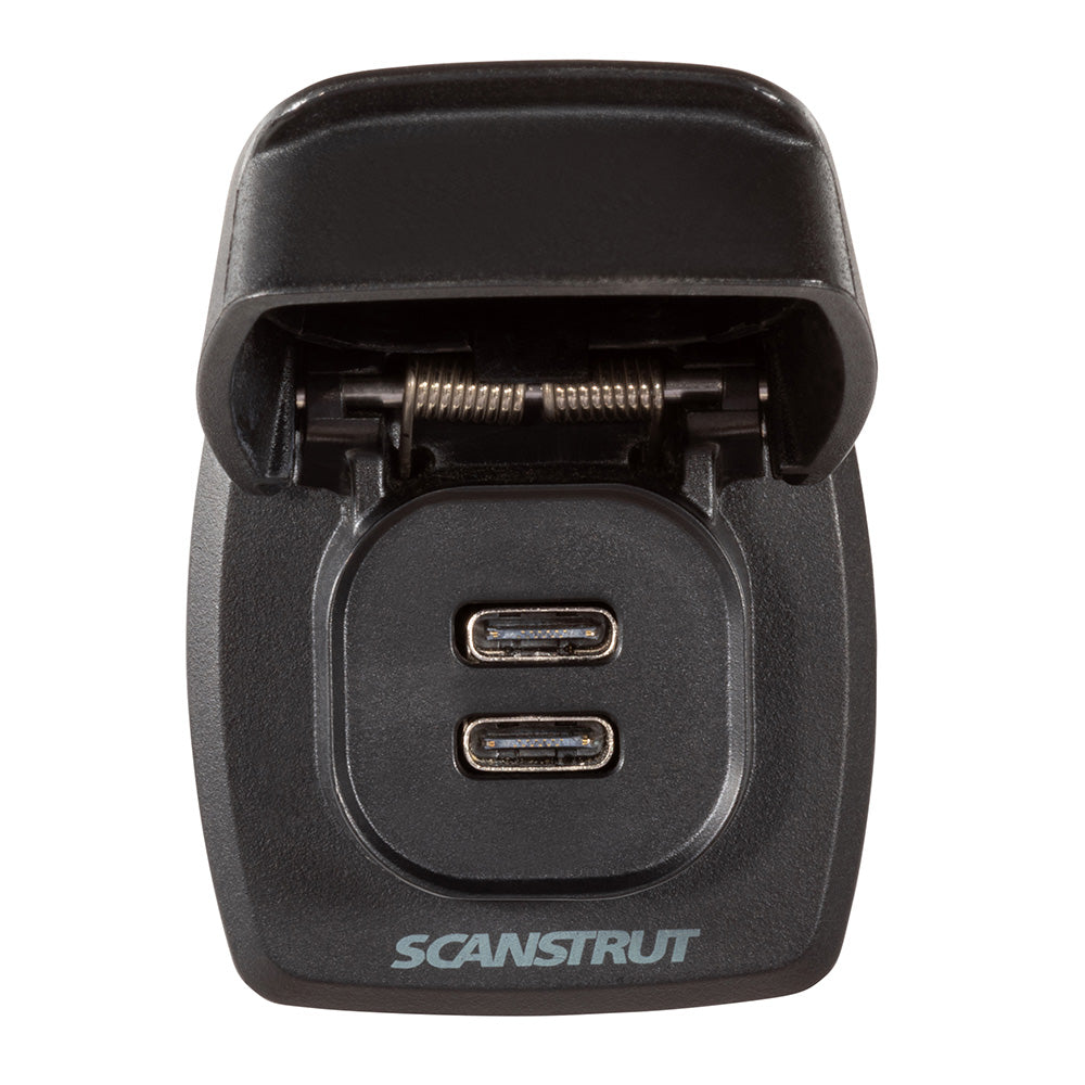Scanstrut Flip Pro Max Dual USB-C Charge Socket – Marine-Grade Waterproof Charging Port for Boats and Vehicles