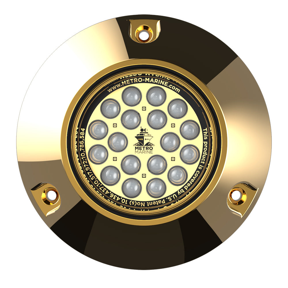 Metro Marine High-Output Submersible Underwater Light with 45° Beam and Intelligent Blue LEDs - Model F-BMR1-B3-45