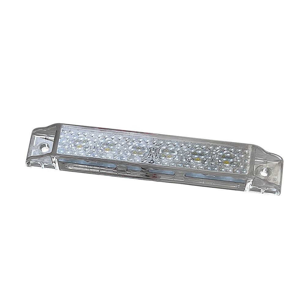 Scandvik 4-Inch LED Light Strip - White with Gasket, 12VDC