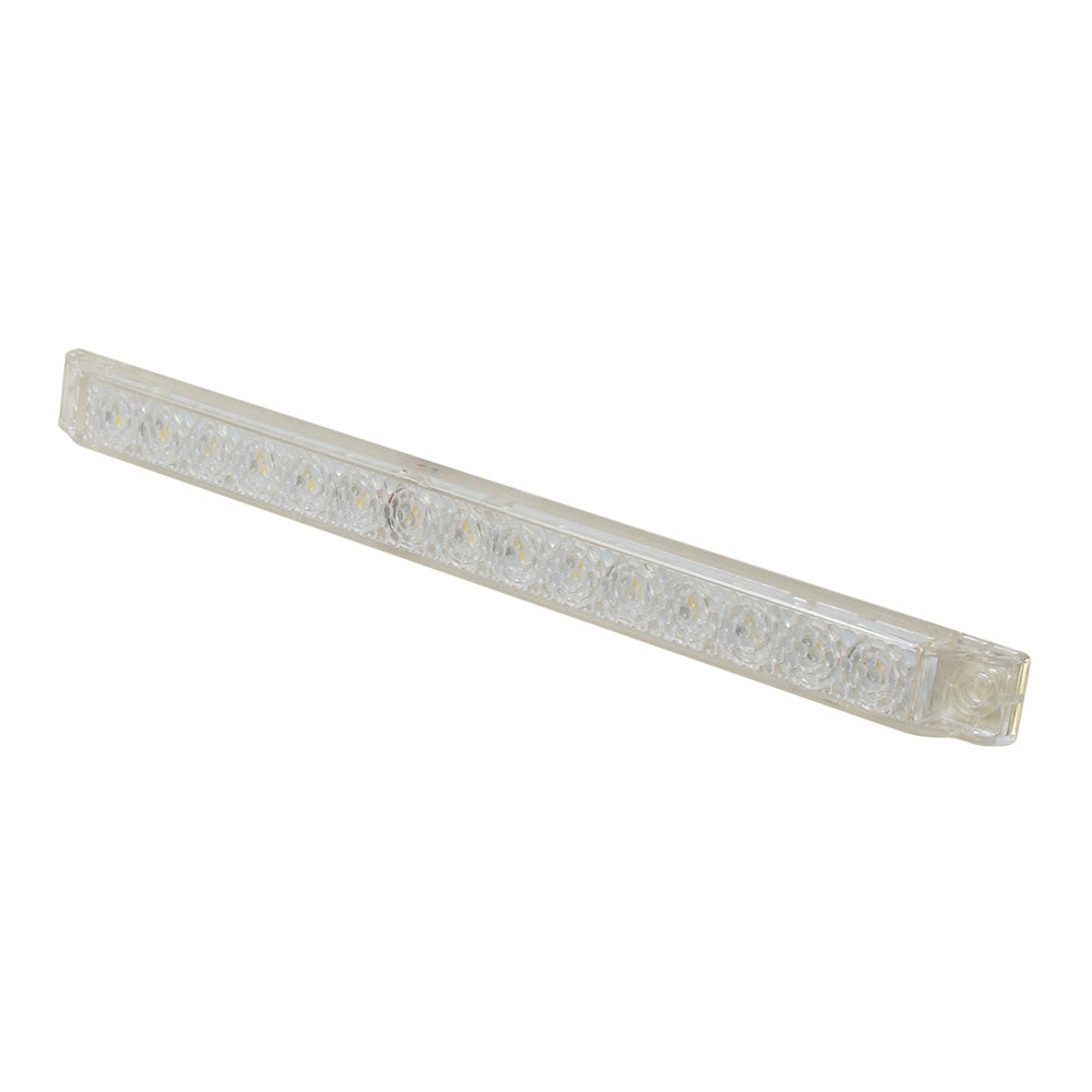 Scandvik 8-Inch LED Light Strip - White with Gasket, 12VDC, 3W, IP67 Waterproof