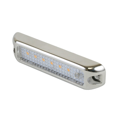 Scandvik 4-Inch Locker Light with Touch Switch - 10-30V, Stainless Steel Trim