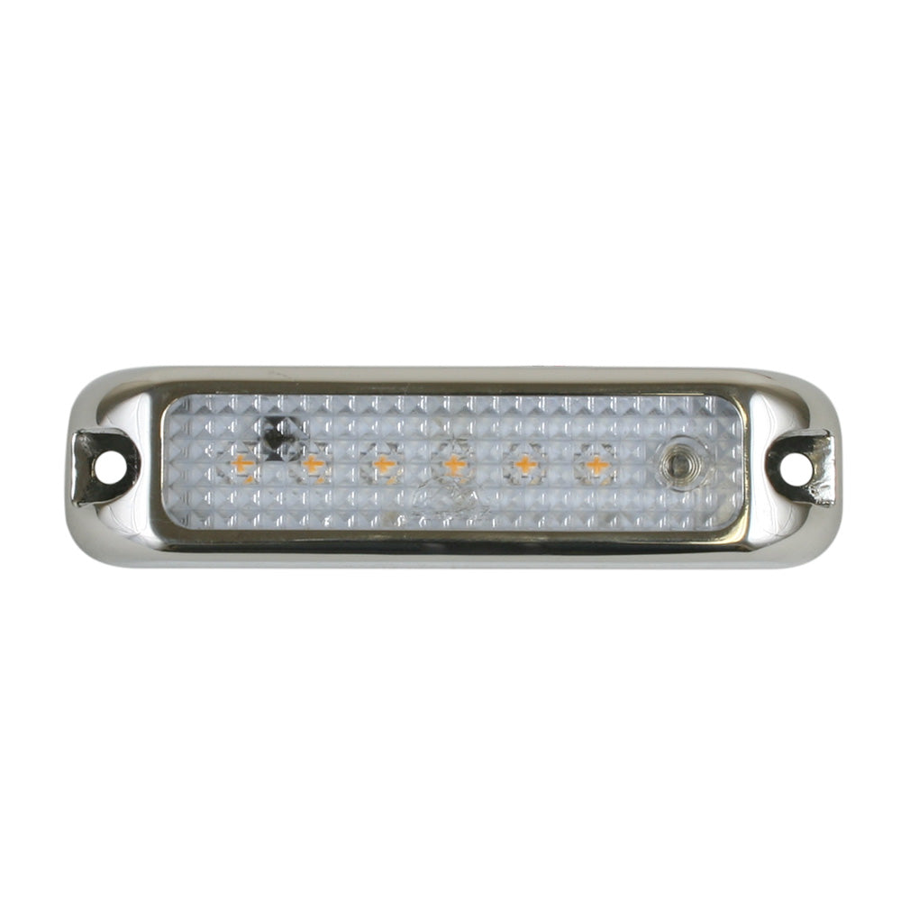 Scandvik 4-Inch Locker Light with Touch Switch - 10-30V, Stainless Steel Trim