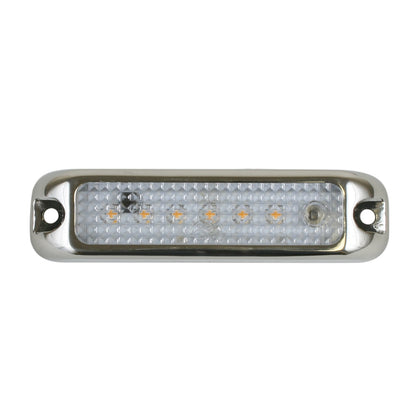 Scandvik 4-Inch Locker Light with Touch Switch - 10-30V, Stainless Steel Trim