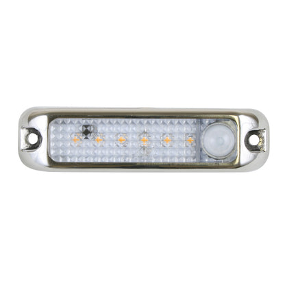 Scandvik 4-inch Locker Light with Motion Sensor - 10-30V, Stainless Steel