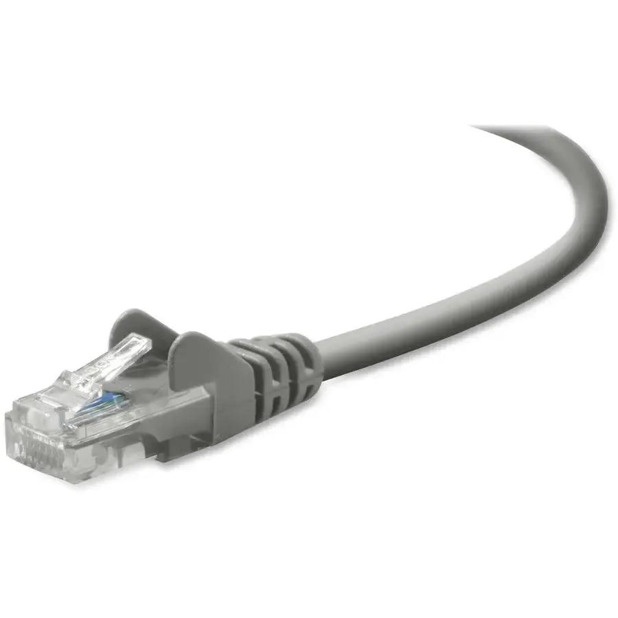 Belkin RJ45 CAT-5e Snagless Ethernet Patch Cable – 3 Feet, Gray by Belkin International, Inc