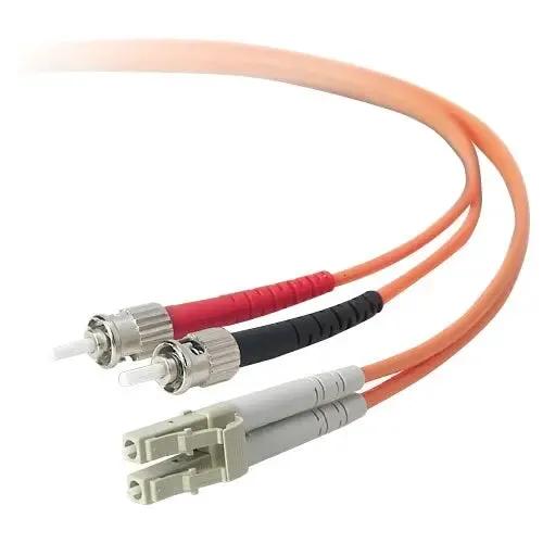 Belkin Multimode Duplex Fiber Patch Cable F2F402L0-03M with ST and LC Connectors by Belkin International, Inc