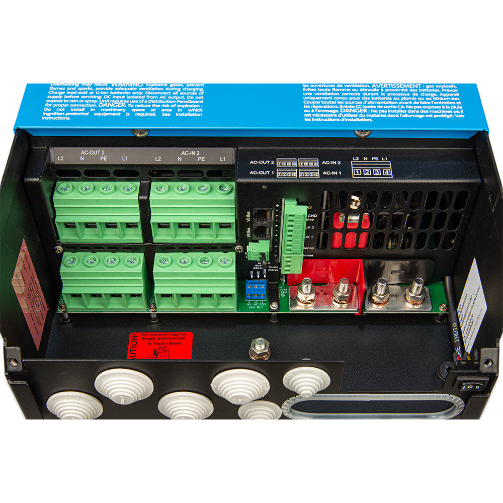Victron Energy Quattro-II 12/3000 Inverter Charger with Dual AC Inputs and PowerAssist Technology