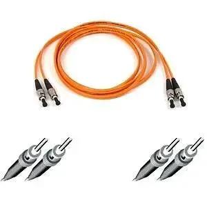 Belkin Fiber Optic Duplex Patch Cable A2F20200-01M – High-Bandwidth Multimode Network Cable with ST Connectors by Belkin International, Inc