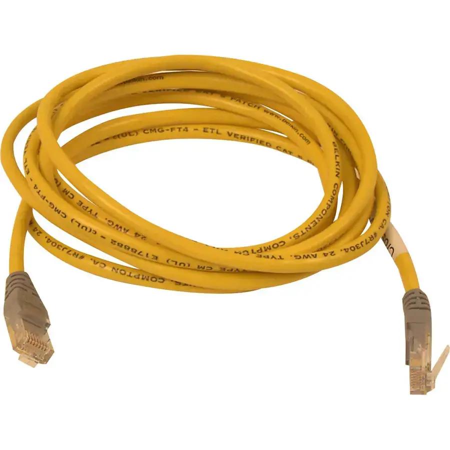 Belkin Cat5e Crossover Network Cable with Molded Strain Relief - Yellow by Belkin International, Inc