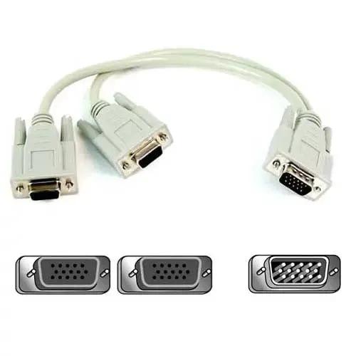 Belkin F3G006-01 VGA Y Cable for Dual Monitor Setup - HD-15 Male Connector by Belkin International, Inc