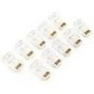 Belkin RJ45 Plug for Round Cable - 50 Micron Gold Plated Network Connector (Part R6G088-R-100) by Belkin International, Inc