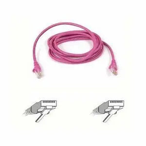 Belkin RJ45 Category 5e Patch Cable - Pink, 1 Pack