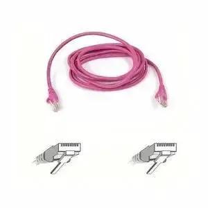 Belkin RJ45 Category 5e Patch Cable - Pink, 1 Pack by Belkin International, Inc